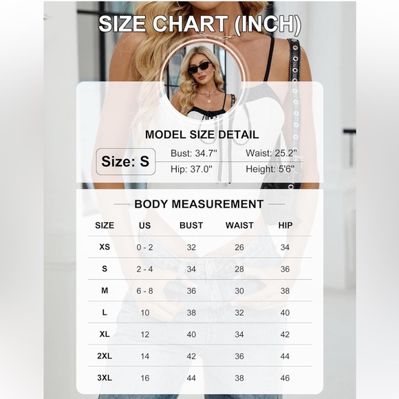 Blooming Jelly Brown White Y2K Tie Front Camisole Top L Crop Tank NEW - Picture 5 of 6